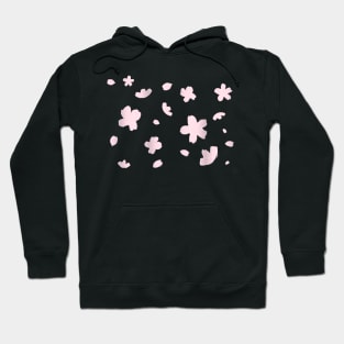 Metallic Pink Cherry Blossoms Hoodie